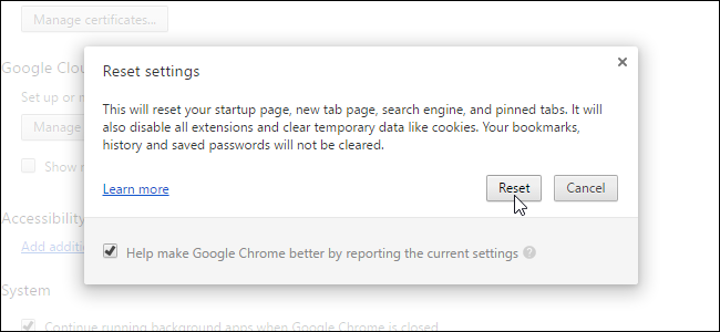 Google reset. Chrome Cleanup Tool картинки.
