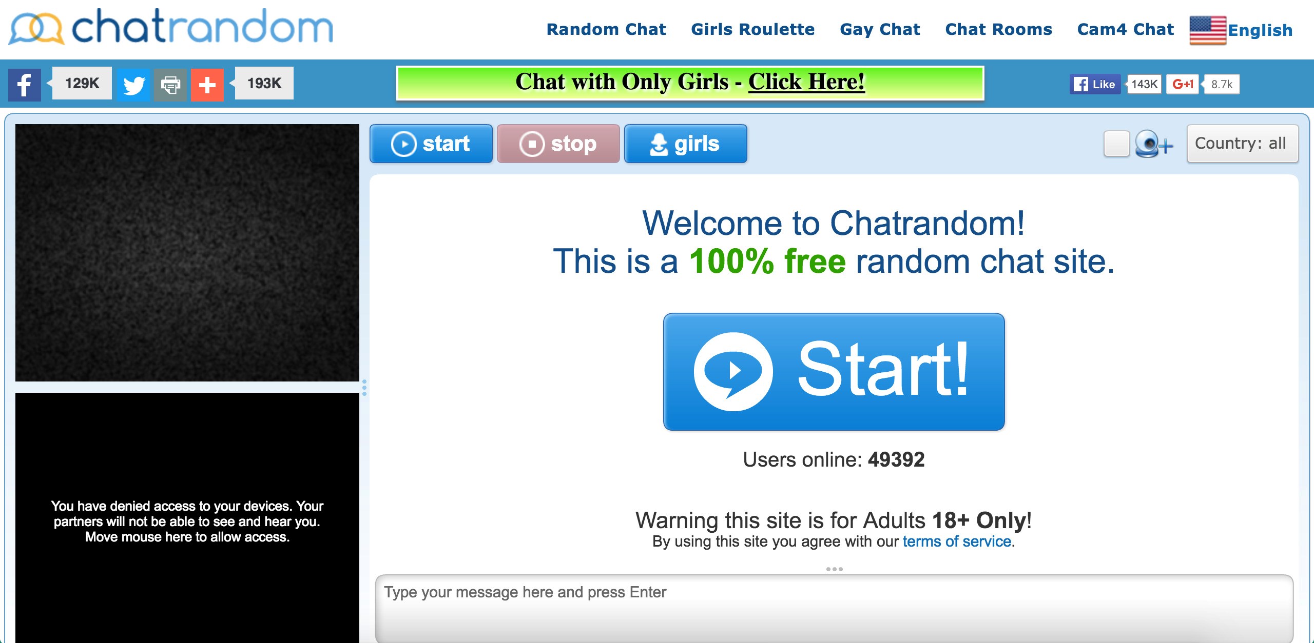chatrandom Best Omegle Alternative
